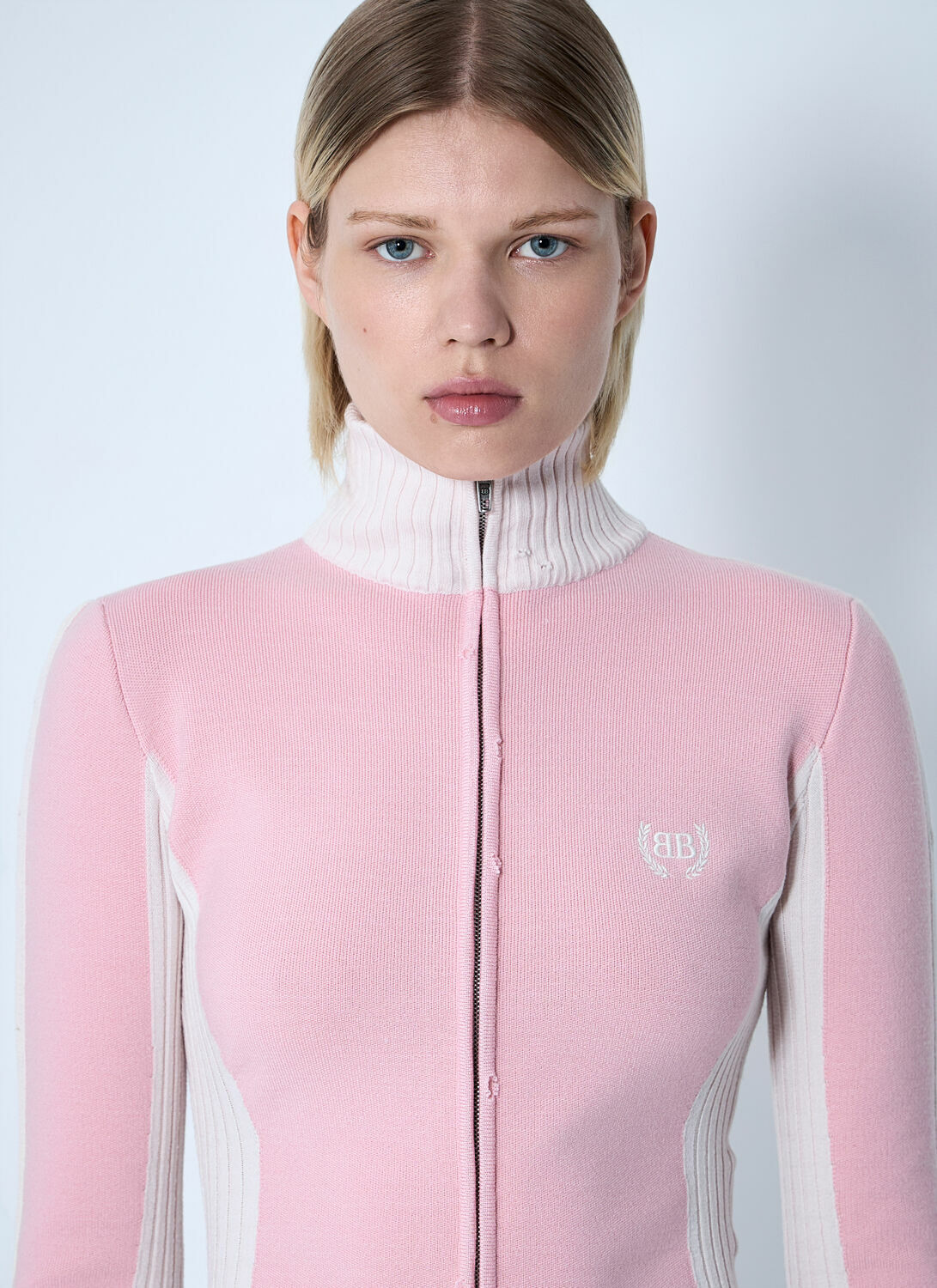 Balenciaga Zip-Up Human Being Hooded Sweatshirt