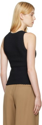BEVZA Black Fish Scales Tank Top