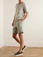 Kingsman - Straight-Leg Linen Drawstring Shorts - Green