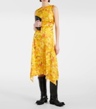 Acne Studios Floral midi dress