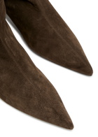 Khaite Andee 40 Suede Knee-high Boots Brown