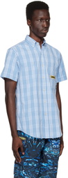 PALMER Blue Embroidered Shirt