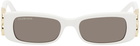 Balenciaga White Dynasty Sunglasses