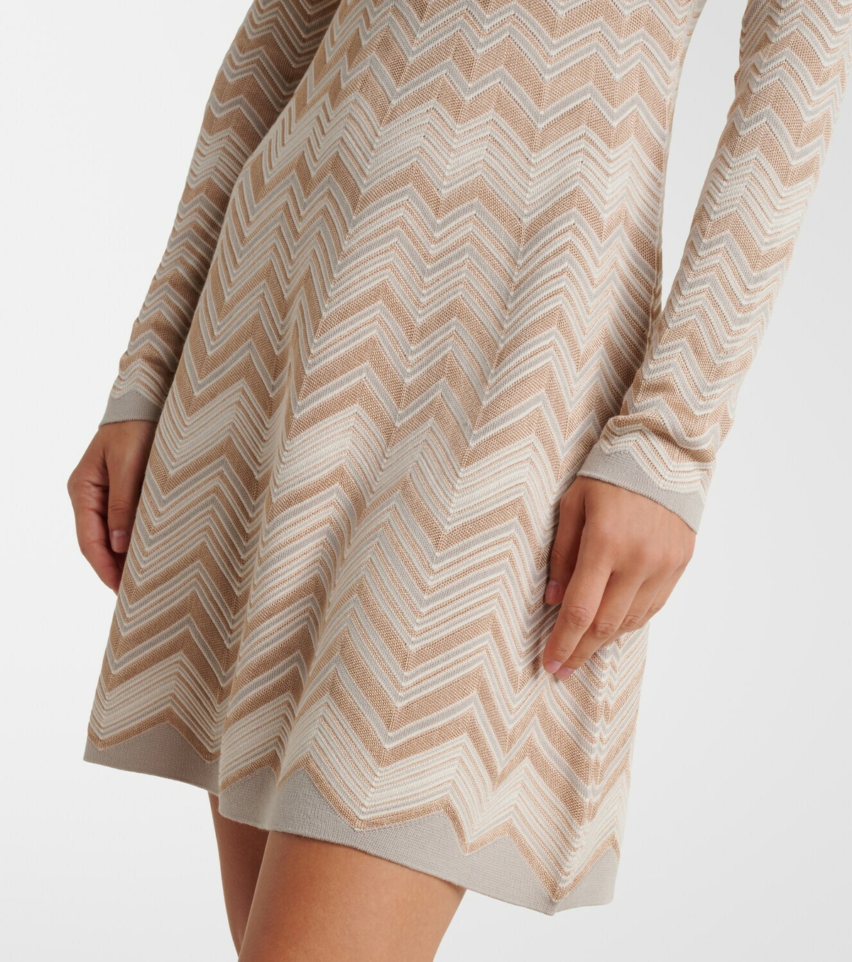 Missoni Zigzag knitted minidress