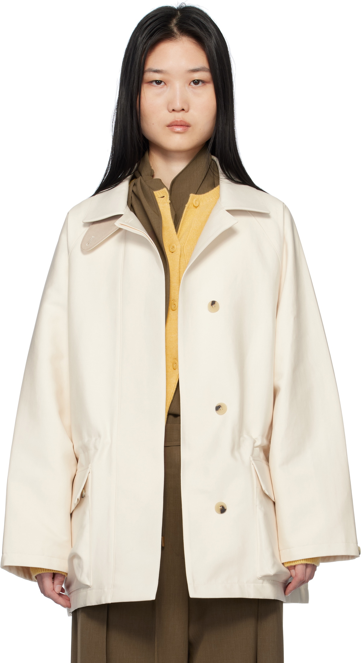 LE17SEPTEMBRE Off-White Cotton Traveller Jacket
