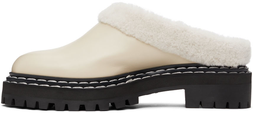 Proenza Schouler Off White Shearling Lug Sole Mule Proenza Schouler