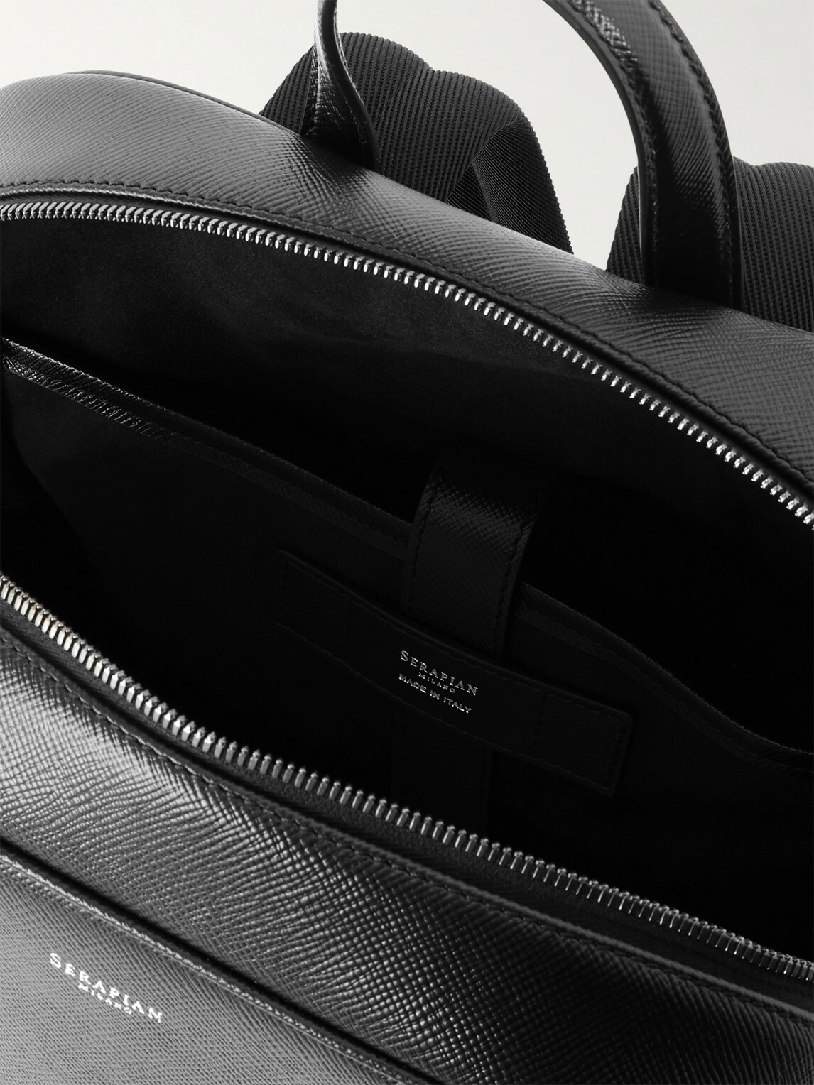 Serapian - Evoluzione Cross-Grain Leather Backpack