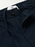 Mr P. - Edward Straight-Leg Waffle-Knit Organic Cotton Suit Trousers - Blue