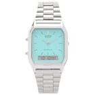 G-Shock Women's Casio Vintage AQ-230A Watch in Silver/Blue 