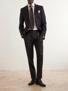 TOM FORD - O'Connor Mohair and Wool-Blend Suit Jacket - Brown