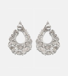 Ananya Scatter Lotus 18kt white gold earrings with diamonds