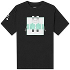 The Trilogy Tapes Men's Spectrum Block Filter T-Shirt in Black