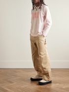 Simone Rocha - Daisy Logo-Print Cotton-Jersey T-Shirt - Pink