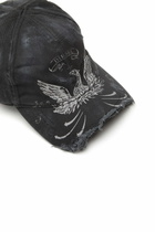 Diesel Distressed baseball cap with Phoenix print - Caps Mens in Black
