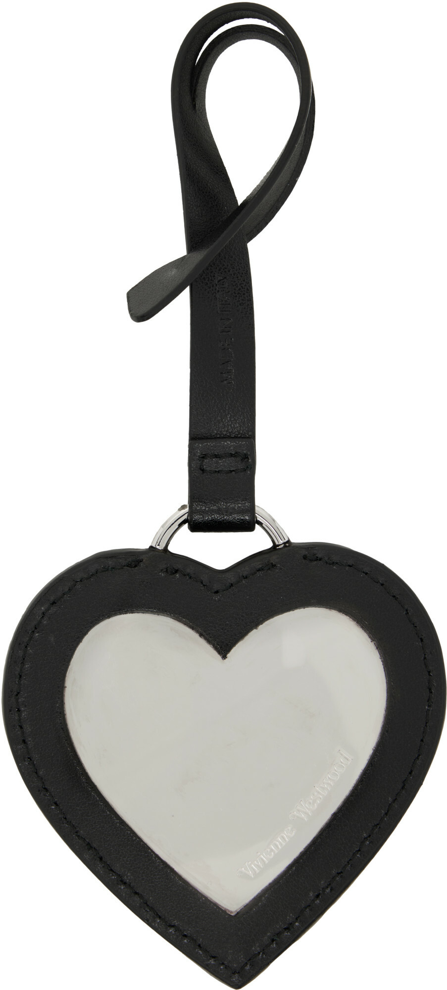 Vivienne Westwood Black Heart Mirror Charm