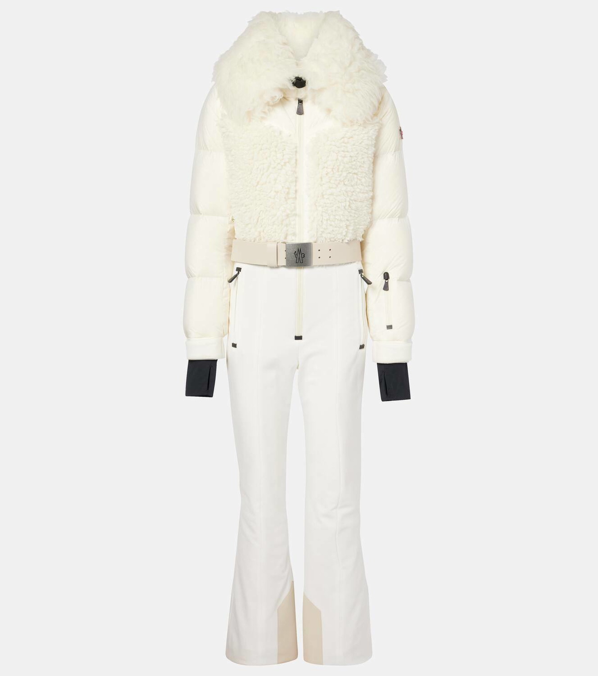 Moncler Grenoble Faux fur-trimmed ski suit Moncler Grenoble