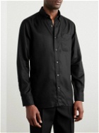 TOM FORD - Button-Down Collar Lyocell-Poplin Shirt - Black