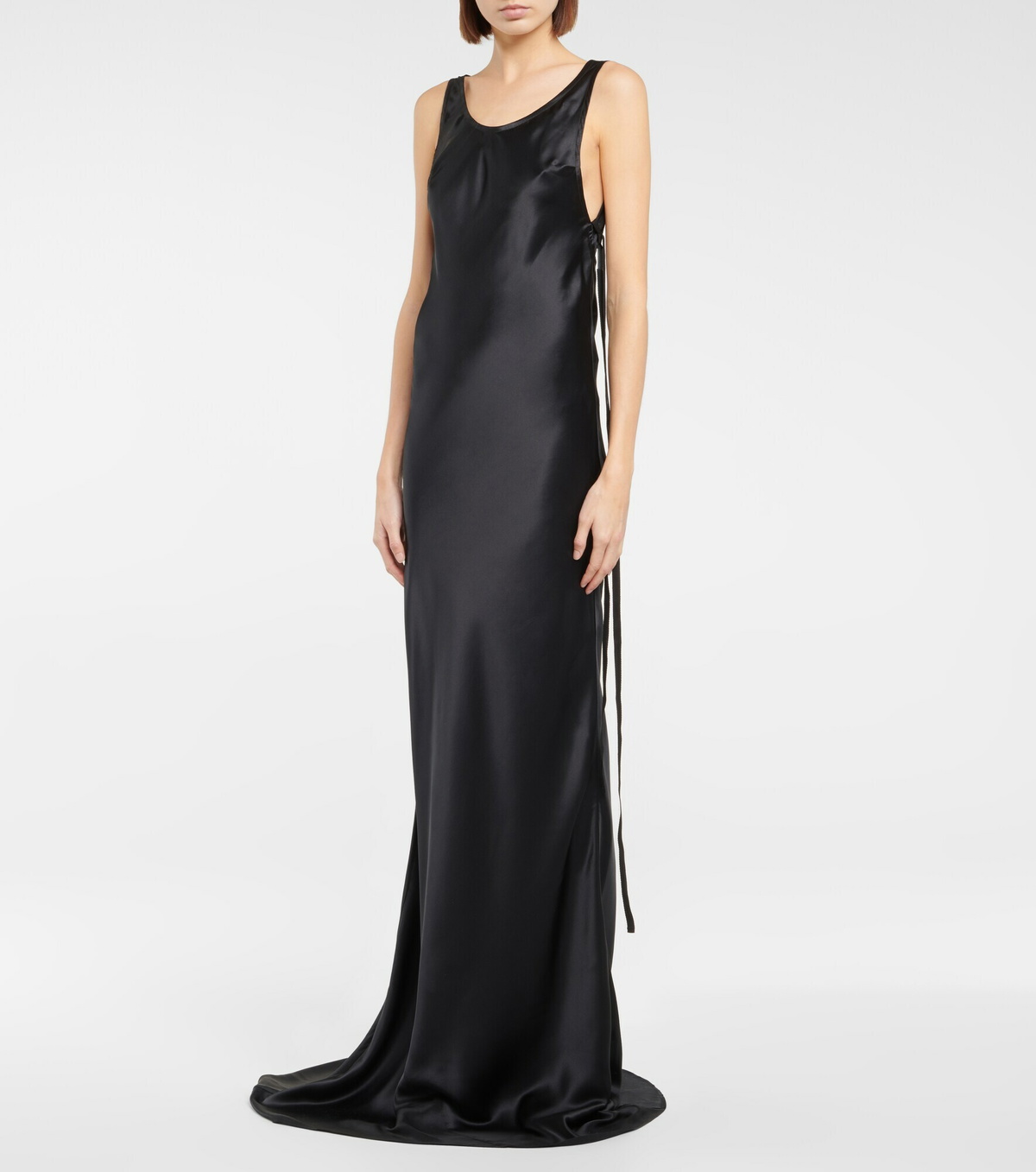 Ann Demeulemeester Dress Ottilie Long Dress In Cady Satin
