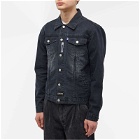 Deva States Men's Grit Denim Jacket in Washed Black