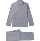 Anderson & Sheppard - Prince of Wales Checked Cotton Pyjama Set - Blue