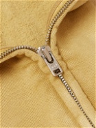 Gallery Dept. - Logo-Print Bleached Cotton-Jersey Zip-Up Hoodie - Brown
