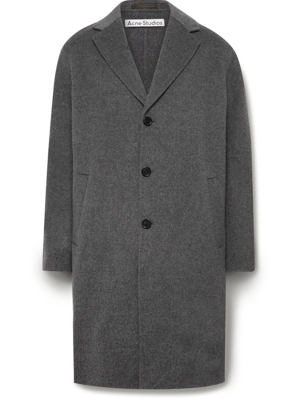 Photo: Acne Studios - Oversized Double-Faced Wool Coat - Gray