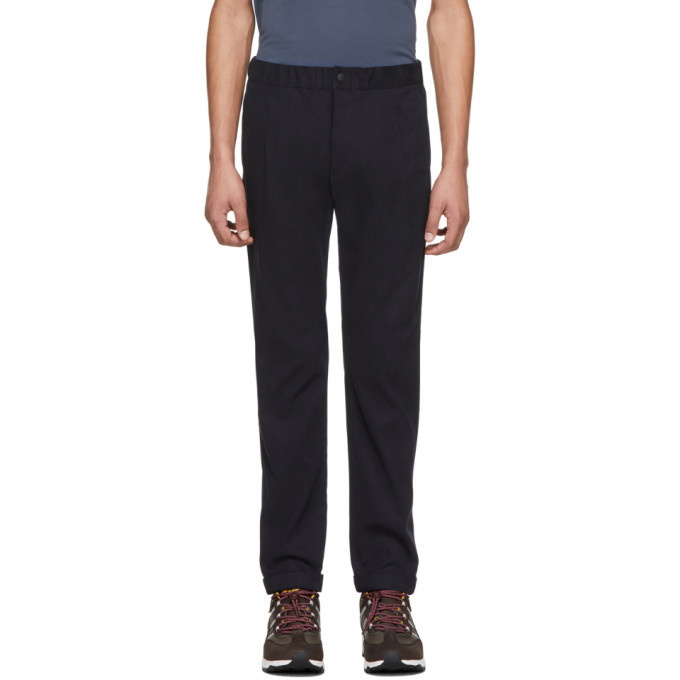 Photo: PS by Paul Smith Navy Elasticized Waistband Trousers