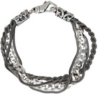 Emanuele Bicocchi Silver Chain Braided Bracelet