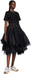 Comme des Garçons Comme des Garçons Black Tiered Midi Skirt