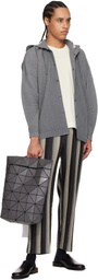 BAO BAO ISSEY MIYAKE Gray Blocky Backpack