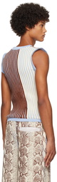 Stanley Raffington SSENSE Exclusive Off-White & Brown Tank Top