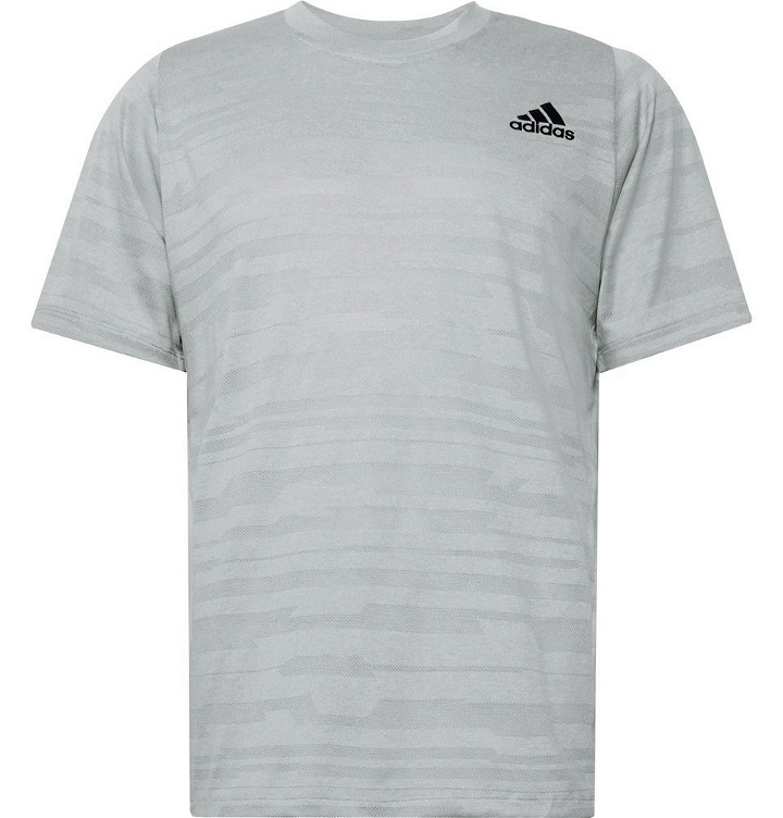 Photo: Adidas Sport - FreeLift Engineered Climalite T-Shirt - Light gray