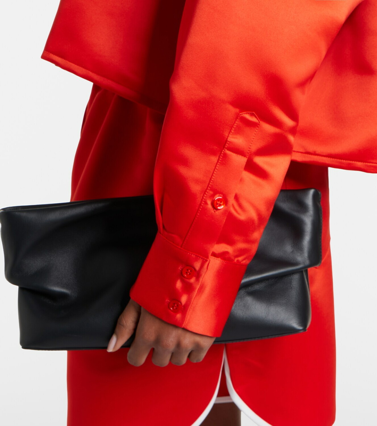 The Frankie Shop Arlen satin shirt