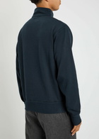 Oliver Spencer Reversible Cotton Sweatshirt Navy