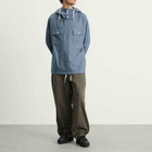 Engineered Garments Men's Chambray Cagoule Shirt in Light Blue
