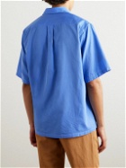 Kaptain Sunshine - Cotton and Silk-Blend Shirt - Blue