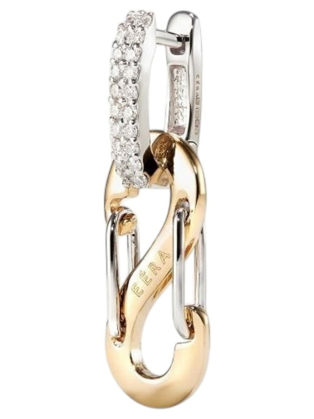 Photo: EÉRA 18K White And Yellow Gold Romy Small Diamond Earring