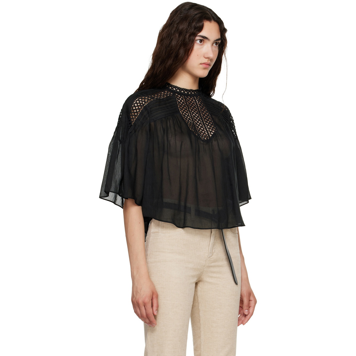 Isabel Marant Etoile Black Parina Blouse