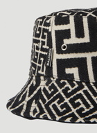 Balmain - Jacquard Monogram Bucket Hat in Black
