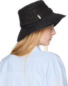 rag & bone Black Lela Rollable Bucket Hat