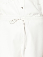 Nanushka White Faux-Leather Drawstring Shorts
