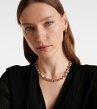 Rainbow K Ball 14kt gold necklace with diamonds