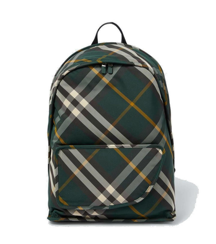 Photo: Burberry Shield Burberry check backpack