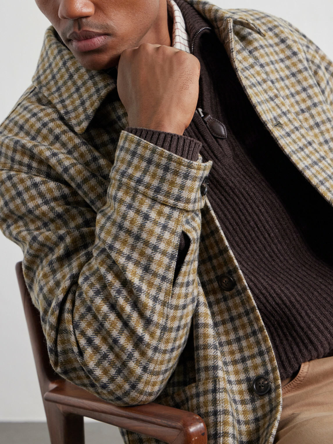 Purdey - Checked Wool-Twill Overshirt - Neutrals