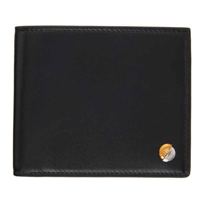 Photo: Versace Black Split Coin Medusa Bifold Wallet