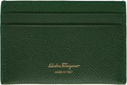 Ferragamo Green Gancini Credit Card Holder