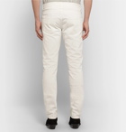 Saint Laurent - Slim-Fit Distressed Denim Jeans - Men - White