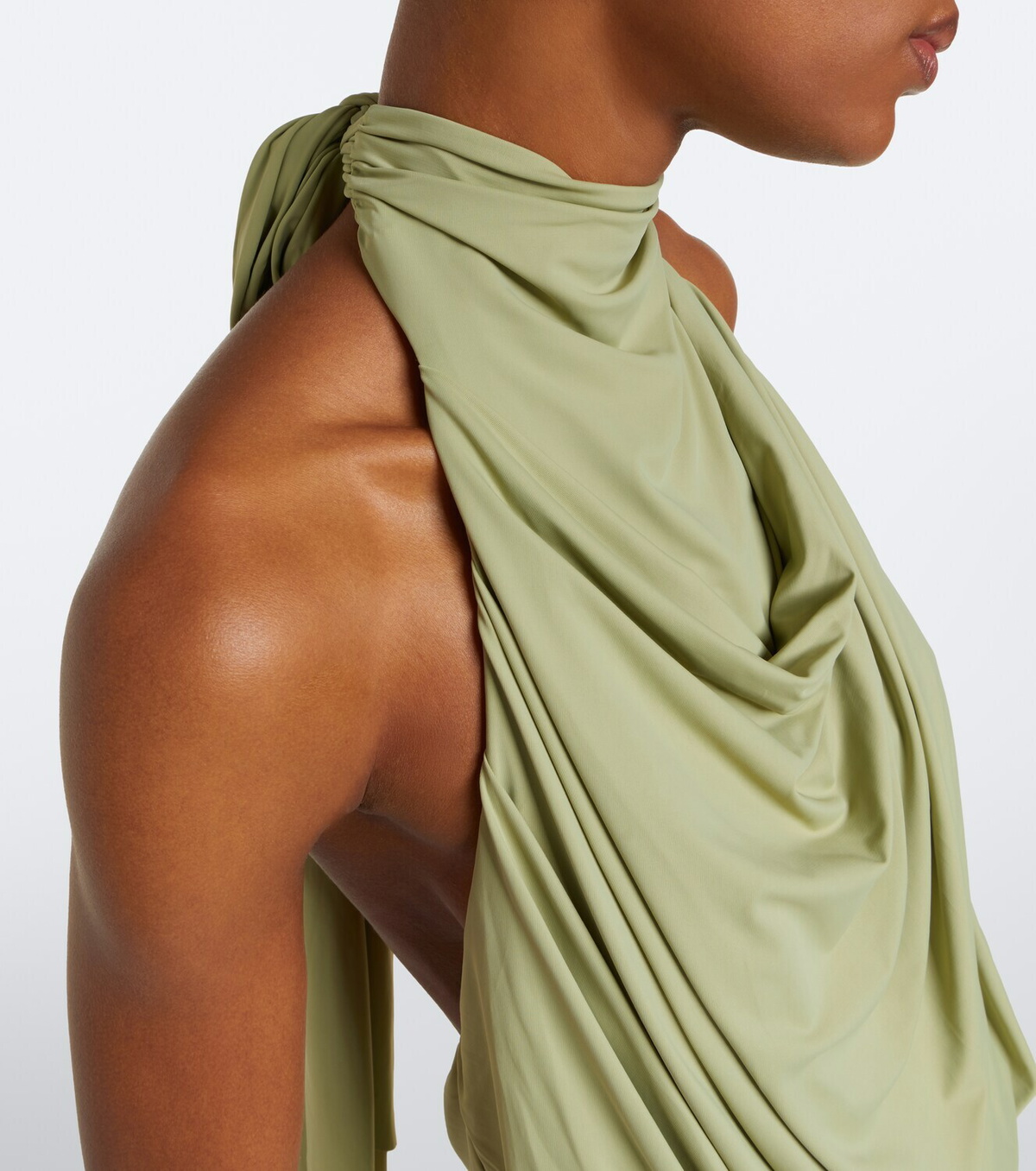 De La Vali Vida draped jersey minidress