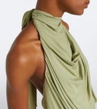 De La Vali Vida draped jersey minidress