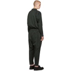 Issey Miyake Men Green Wool Wrinkle Jumpsuit
